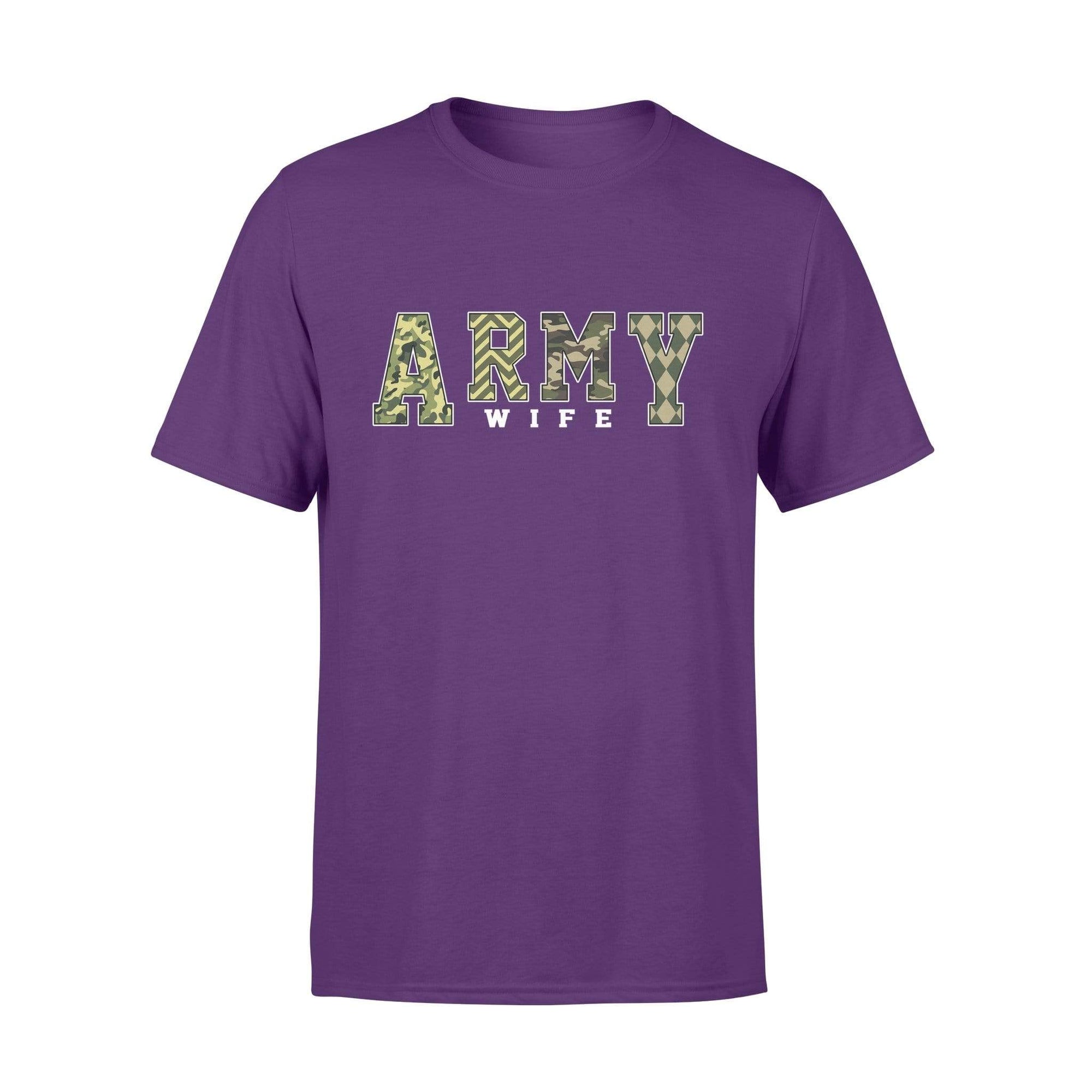Apparel S / Purple TBL - Army Wife Patterned Shirt - Standard T-shirt - DSAPP