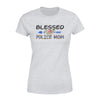 Apparel XS / Heather Grey TBL - Blessed Police Mom Leopard Shirt - Standard Women's T-shirt - DSAPP