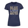 Apparel XS / Navy TBL - Blue Lives Matter Leopard Shirt - Standard Women's T-shirt - DSAPP