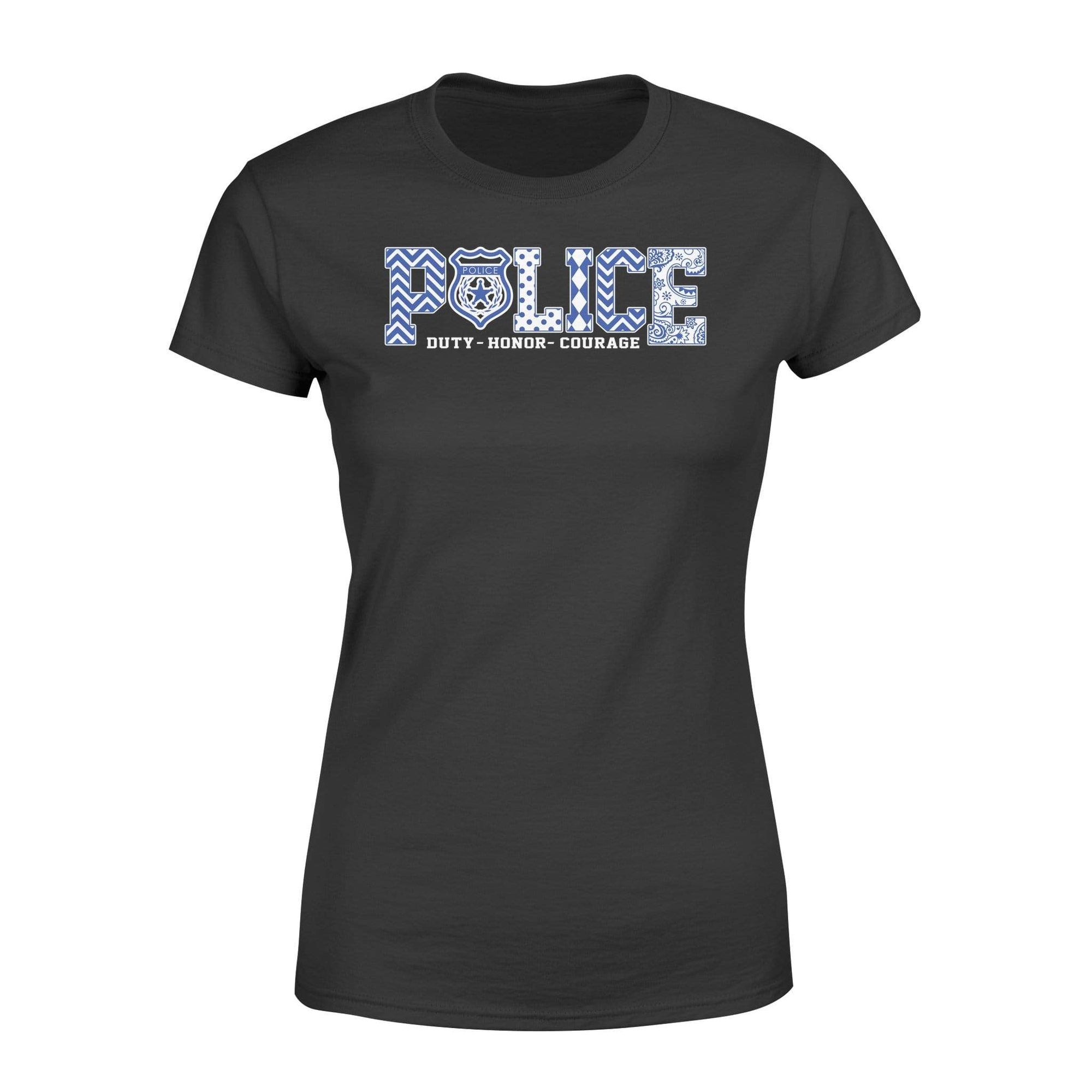Apparel XS / Black TBL - Duty Honor Slogan Pattern Shirt - Standard Women's T-shirt - DSAPP