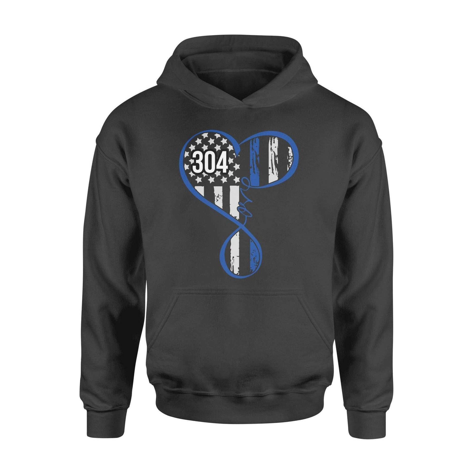 Thin Blue Line - Flag Infinity Love Personalized Shirt - Standard Hoodie