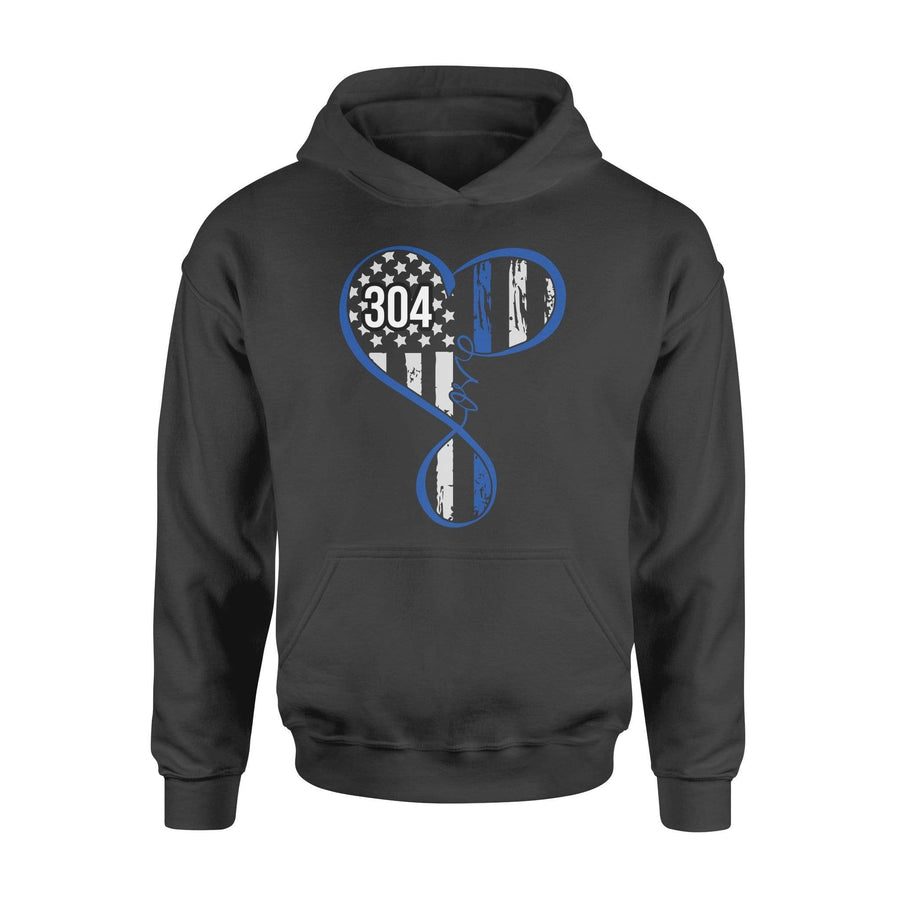 Thin Blue Line - Flag Infinity Love Personalized Shirt - Standard Hoodie
