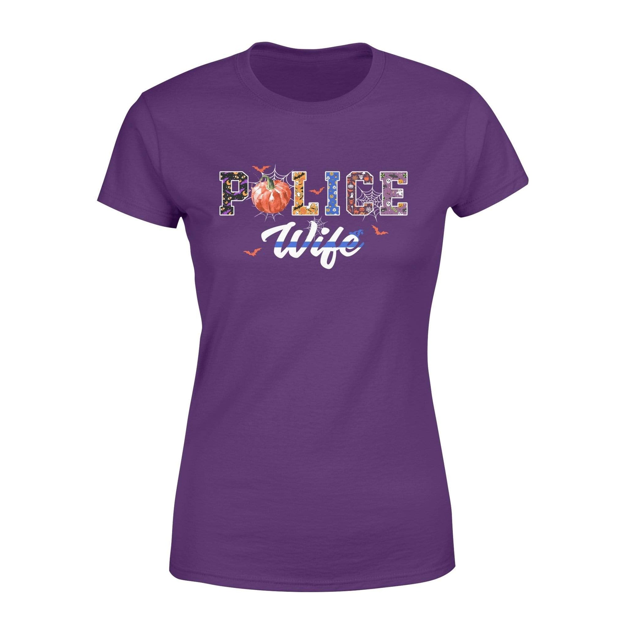 Apparel XS / Purple TBL - Halloween Police Wife Shirt - Standard Women's T-shirt - DSAPP