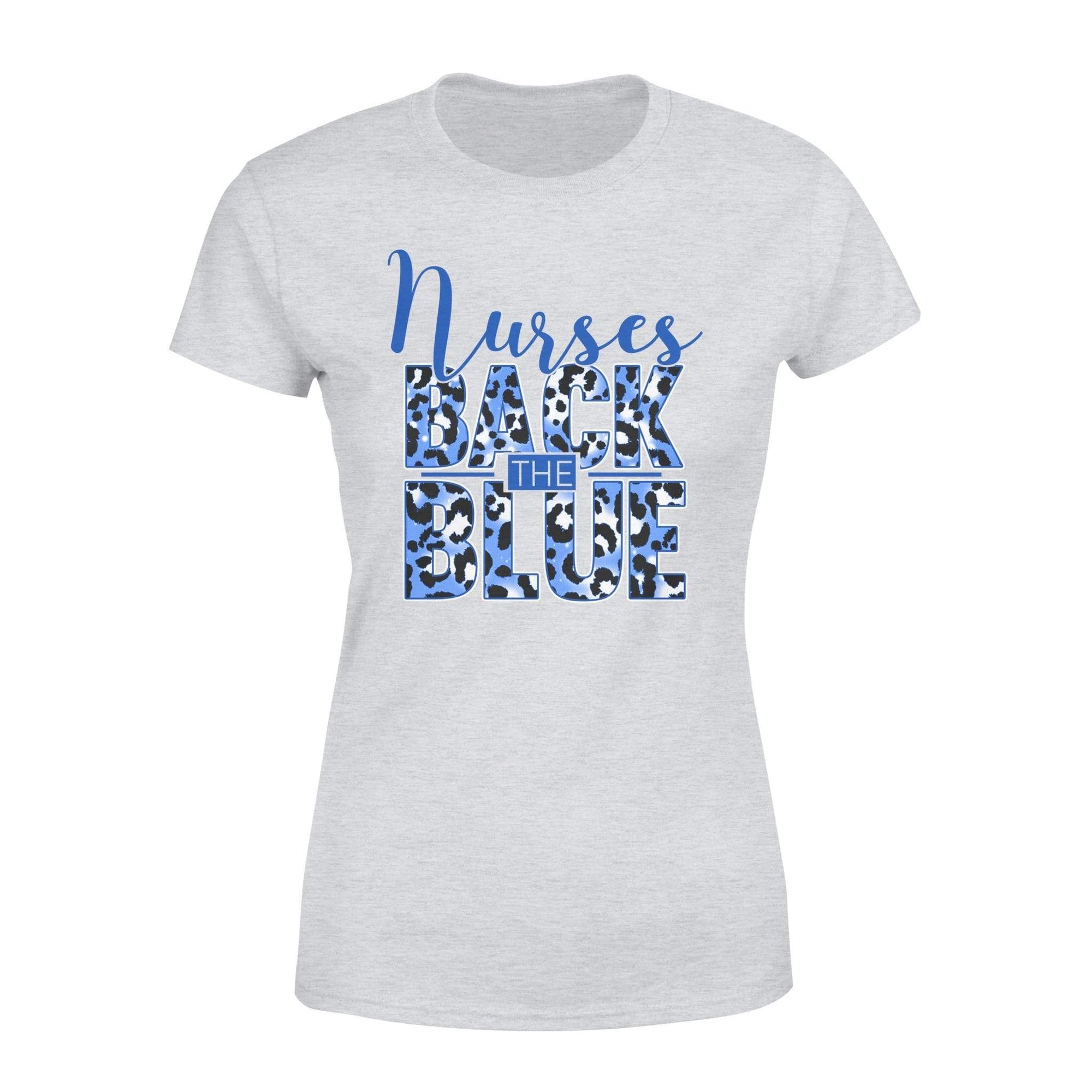 Apparel XS / Heather Grey TBL - Leopard Back The Blue- Standard Women's T-shirt - DSAPP