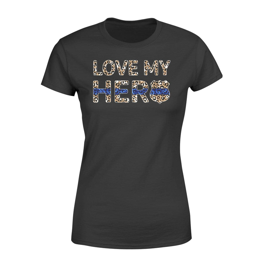 Apparel XS / Black TBL - Love My Hero Leopard Shirt - Standard Women’s T-shirt - DSAPP