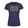 Apparel XS / Navy TBL - Love My Hero Leopard Shirt - Standard Women’s T-shirt - DSAPP