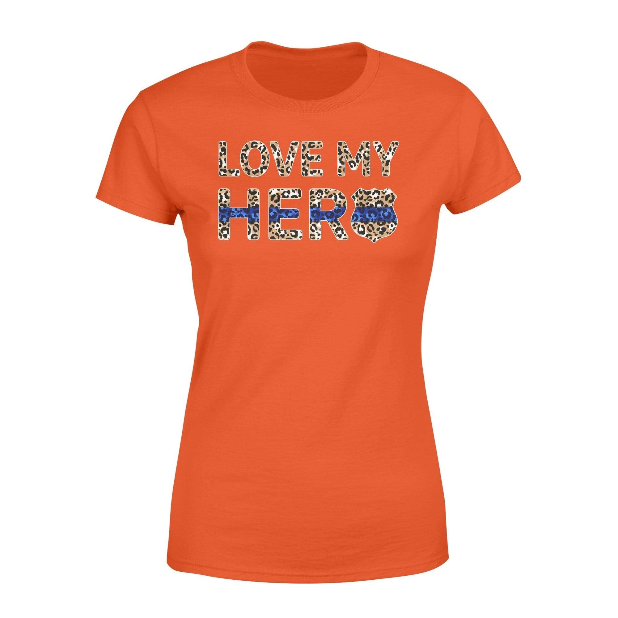 Apparel XS / Orange TBL - Love My Hero Leopard Shirt - Standard Women’s T-shirt - DSAPP