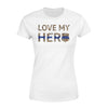 Apparel XS / White TBL - Love My Hero Leopard Shirt - Standard Women’s T-shirt - DSAPP