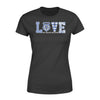 Apparel XS / Black TBL - Love My Hero Slogan Pattern Shirt - Standard Women's T-shirt - DSAPP