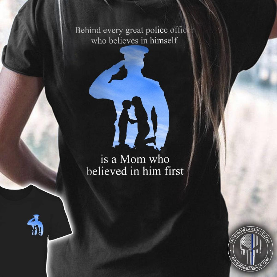 Apparel XS / Black TBL - Mom Behind Police Shirt - Standard Women's T-shirt - DSAPP