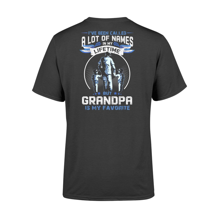 Apparel S / Black TBL - Navy Favorite Name Grandpa - Standard T-shirt - DSAPP