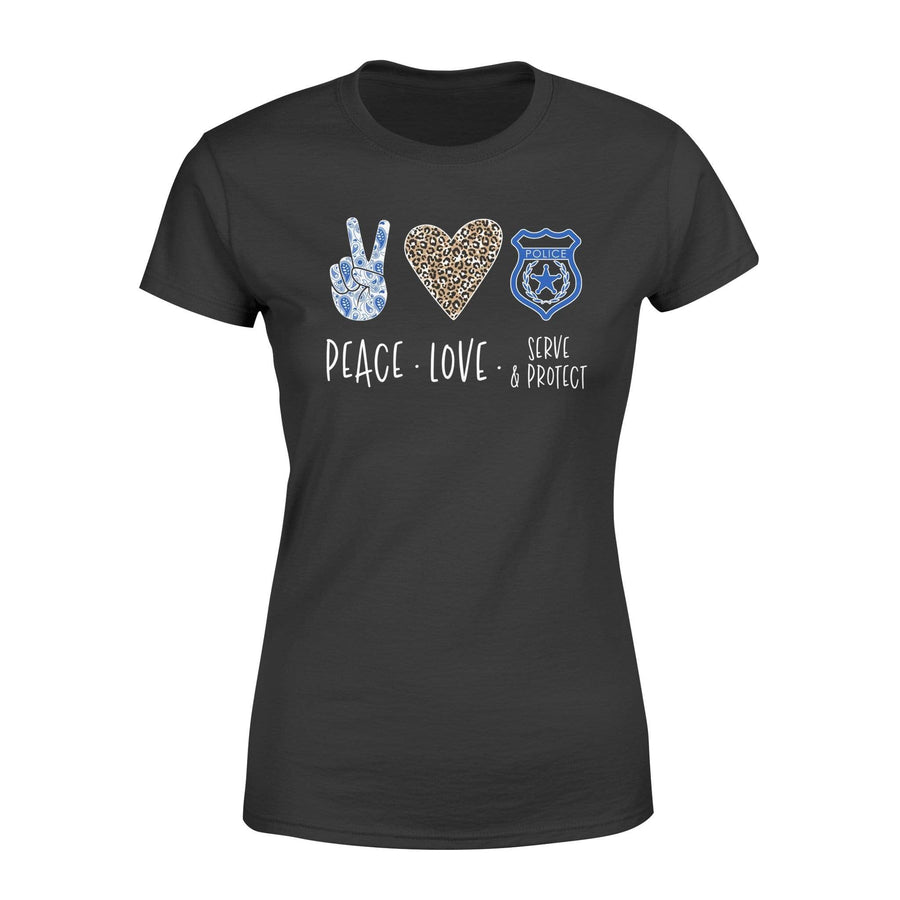 Apparel XS / Black TBL - Peace Love Police Shirt - Standard Women's T-shirt - DSAPP