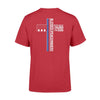 Apparel S / Red TBL - Peacemaker Flag Cross Shirt - Standard T-shirt - DSAPP