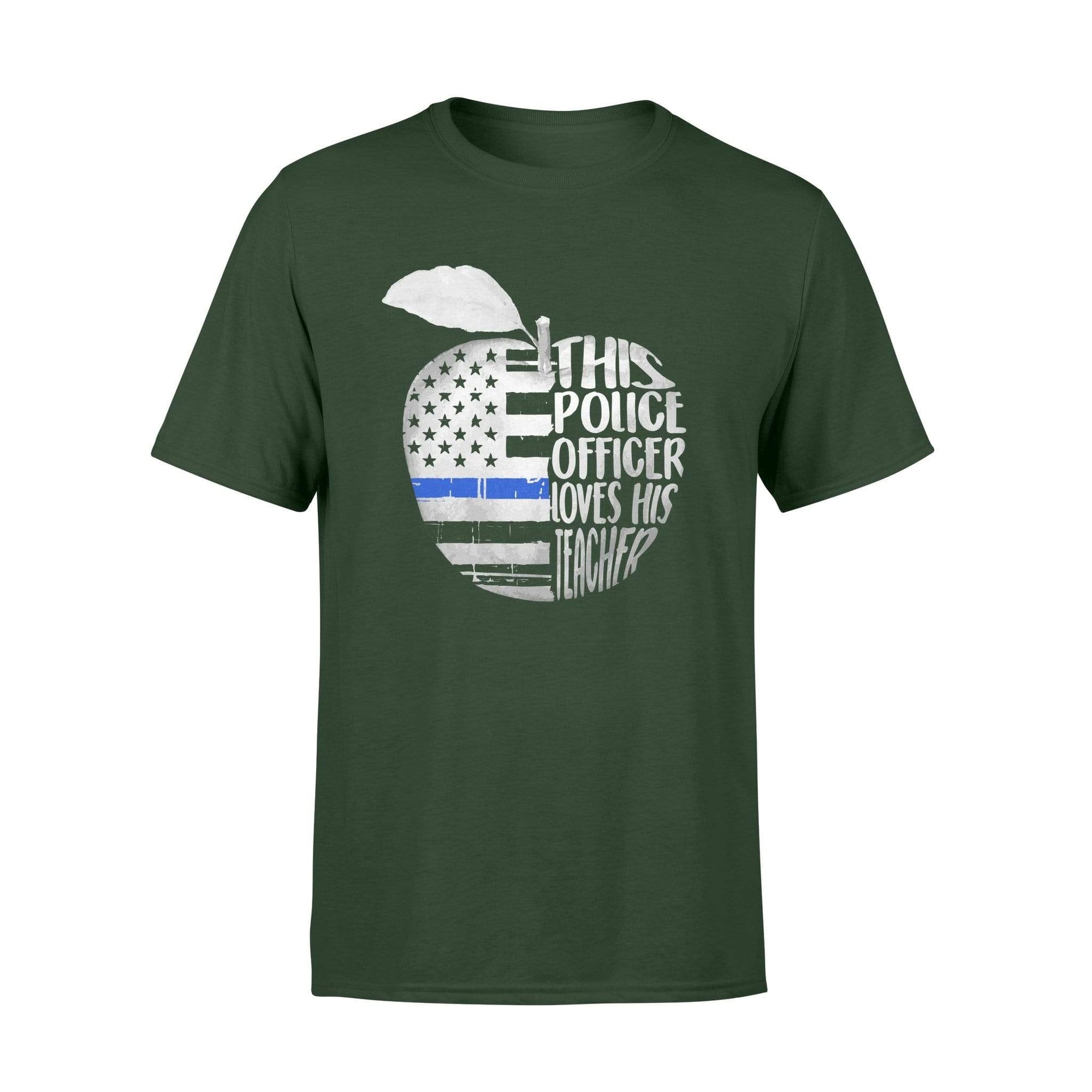 Apparel S / Forest TBL - Police Loves Teacher Shirt - Standard T-shirt - DSAPP