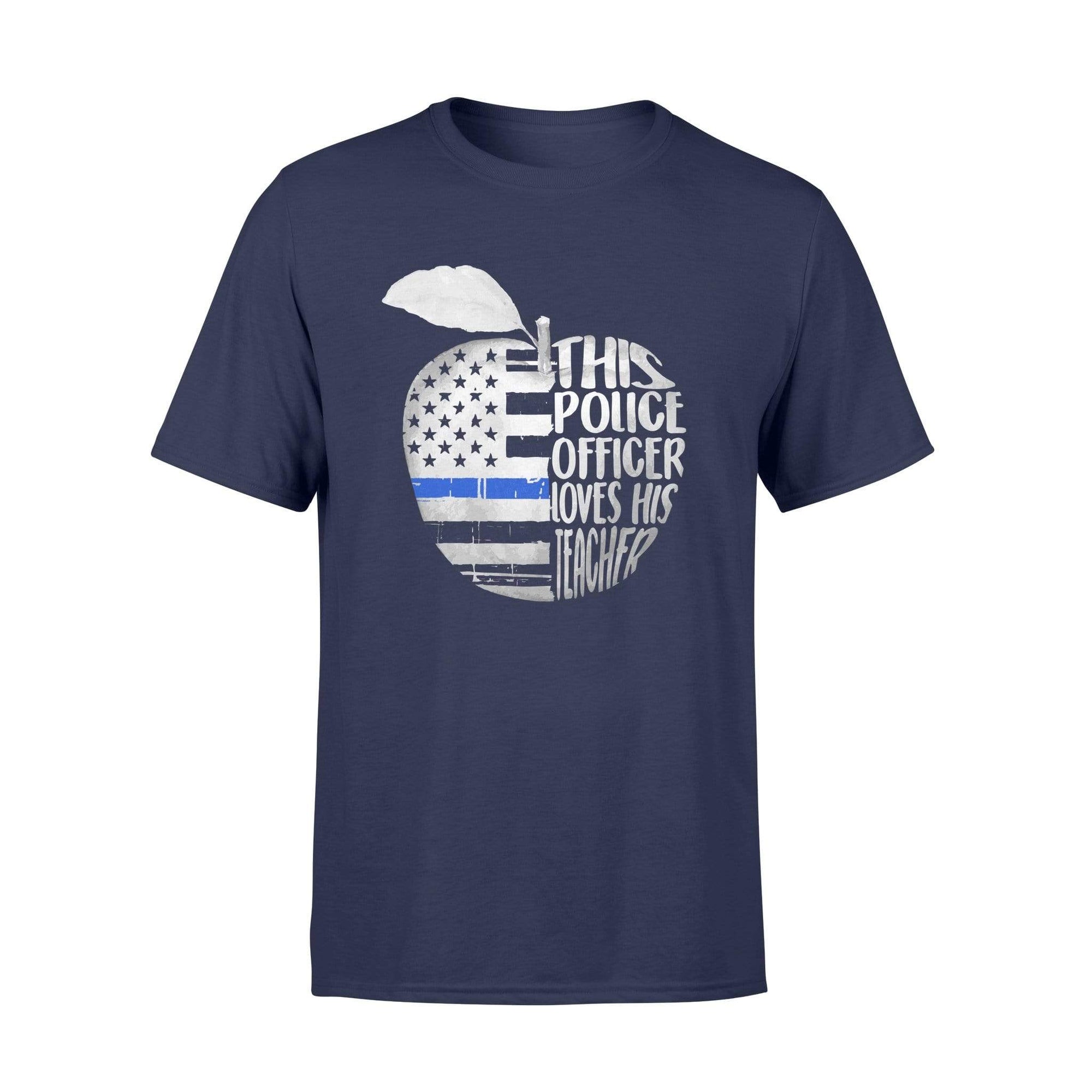 Apparel S / Navy TBL - Police Loves Teacher Shirt - Standard T-shirt - DSAPP