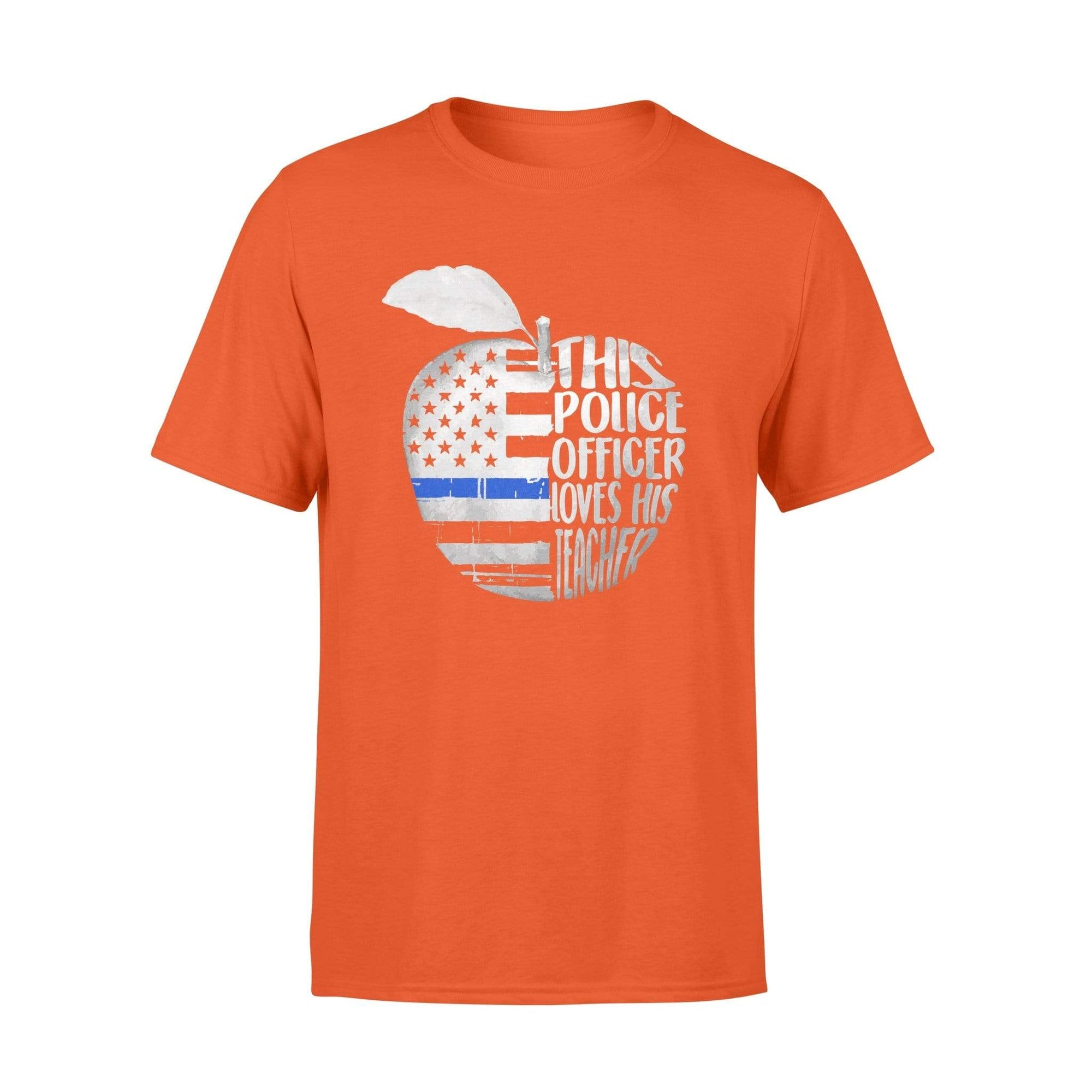 Apparel S / Orange TBL - Police Loves Teacher Shirt - Standard T-shirt - DSAPP