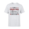 Thin Blue Line - Police Wife Is What My Soul Says To Be Checkered Pattern Shirt