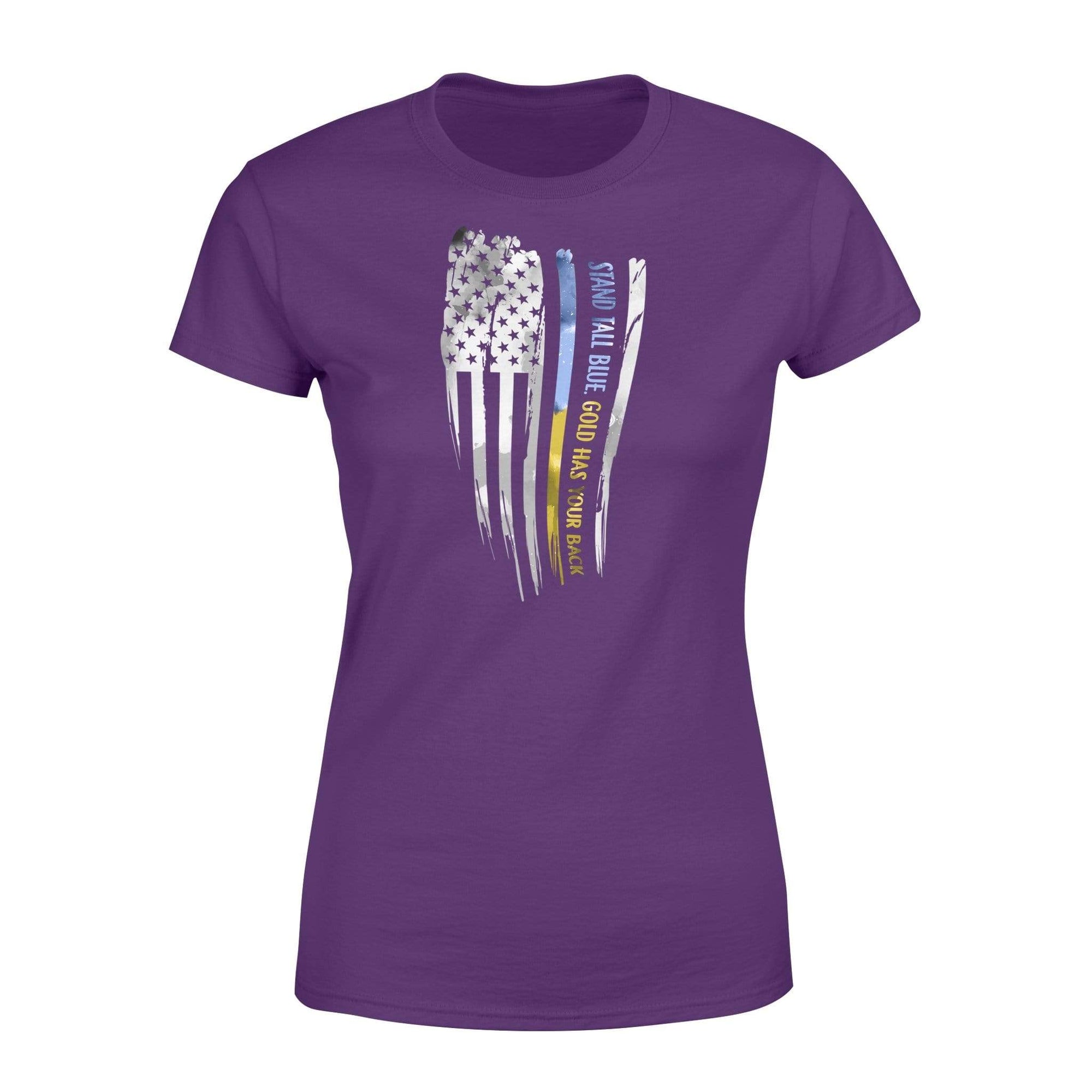 Apparel XS / Purple TBL- PoliceDispatcher- Stand Tall - Standard Women's T-shirt - DSAPP
