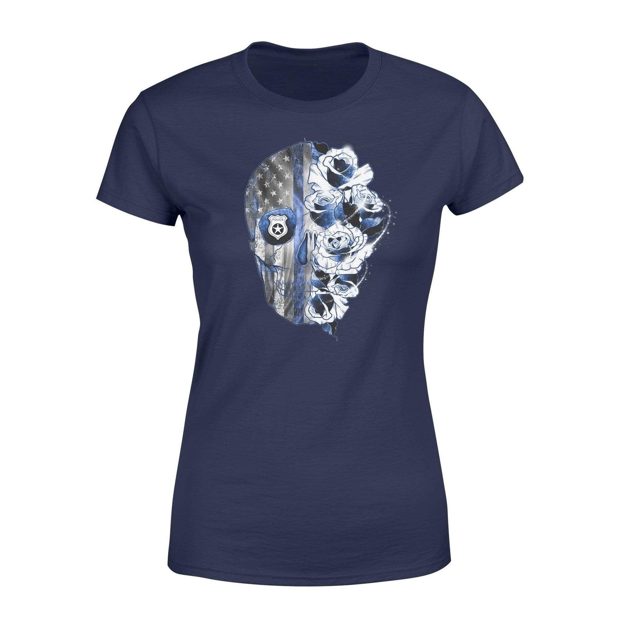 Apparel XS / Navy TBL - Rose Skull Shirt - Standard Women's T-shirt - DSAPP
