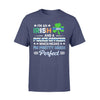 Thin Blue Line - St Patrick Day I Am An Irish And Police Officer Shirt