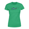 Thin Blue Line - St Patrick Day Love Shamrock Checkered Pattern Shirt - Standard Women’s T-shirt
