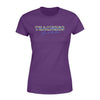 Apparel XS / Purple TBL - Teacher Leopard Back Blue Shirt - Standard Women's T-shirt - DSAPP