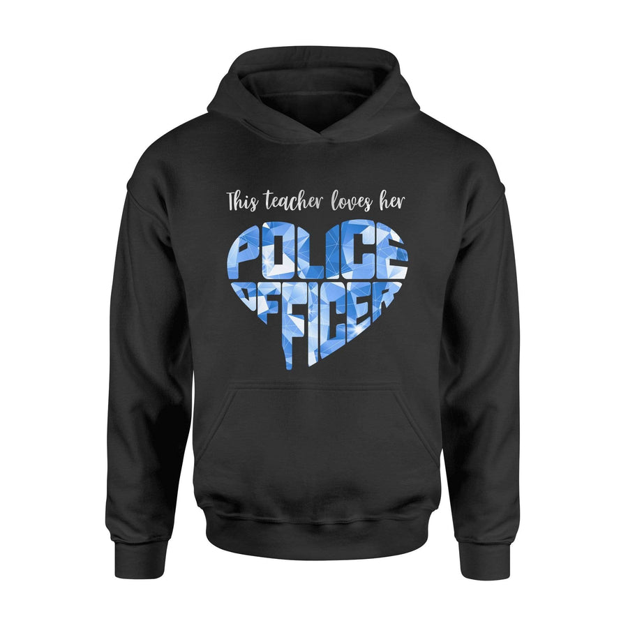Apparel S / Black TBL - Teacher Loves Police Shirt - Standard Hoodie - DSAPP