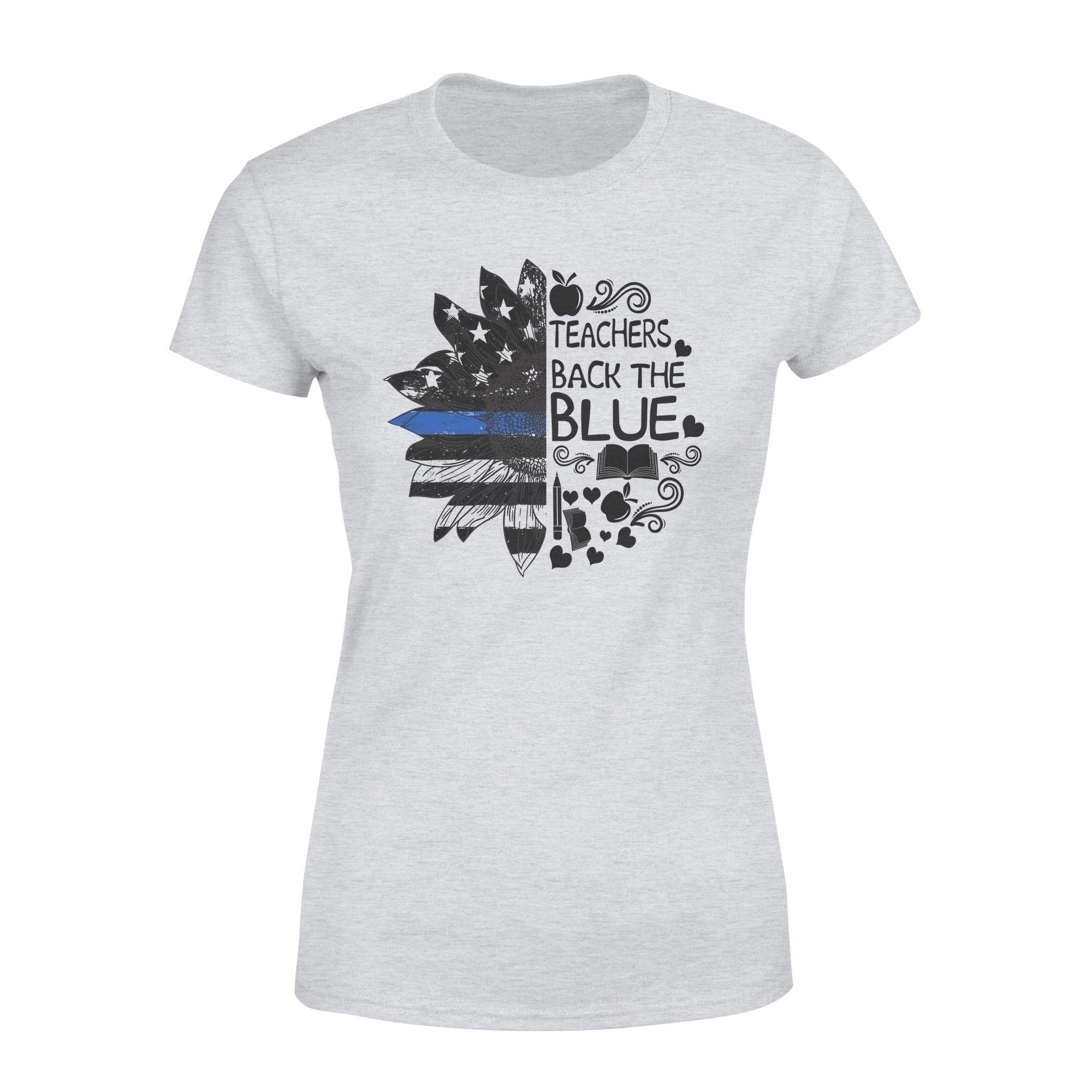 Apparel XS / Heather Grey TBL - Teachers Back The Blue Shirt - Standard Women's T-shirt - DSAPP