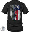 Apparel S / Black TBL  - Thin Blue Line Flag And Texas Flag - Standard T-shirt - DSAPP