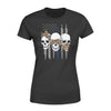Apparel XS / Black TBL - Three Skull Leopard- Standard Women's T-shirt - DSAPP