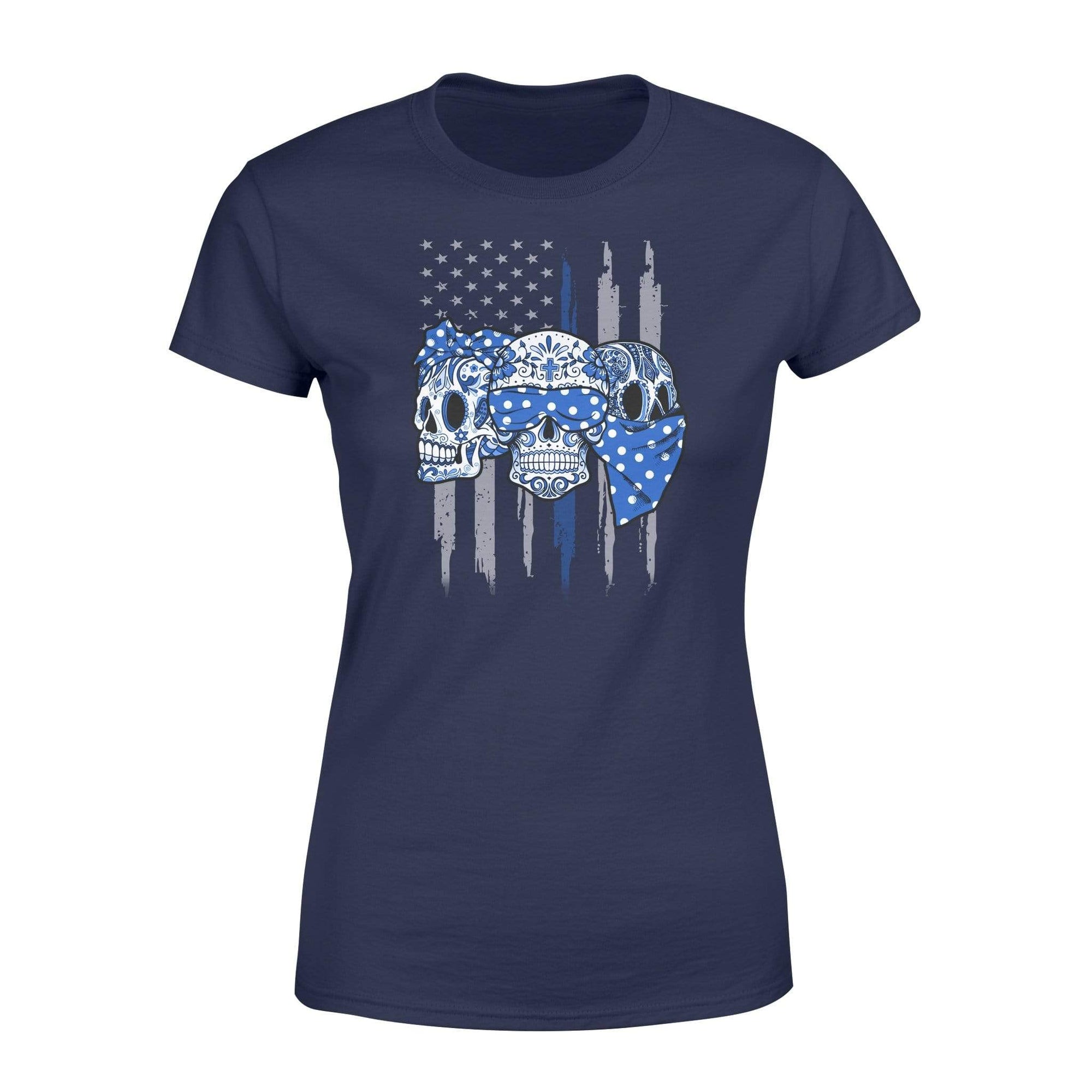 Apparel XS / Navy TBL - Three Sugar Skulls Shirt - Standard Women's T-shirt - DSAPP