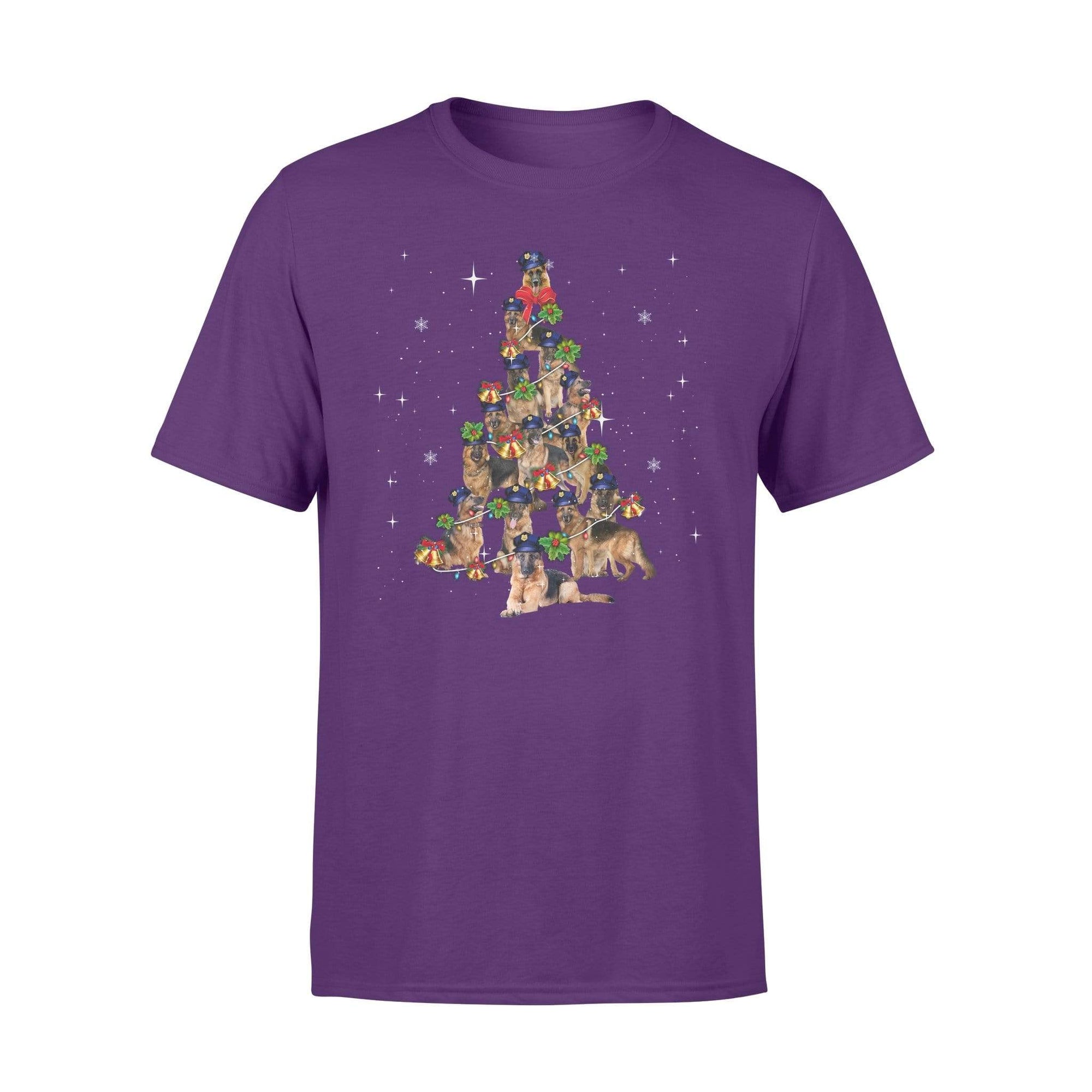 Apparel S / Purple TBL - Xmas - K9 Christmas Tree Shirt - Standard T-shirt - DSAPP