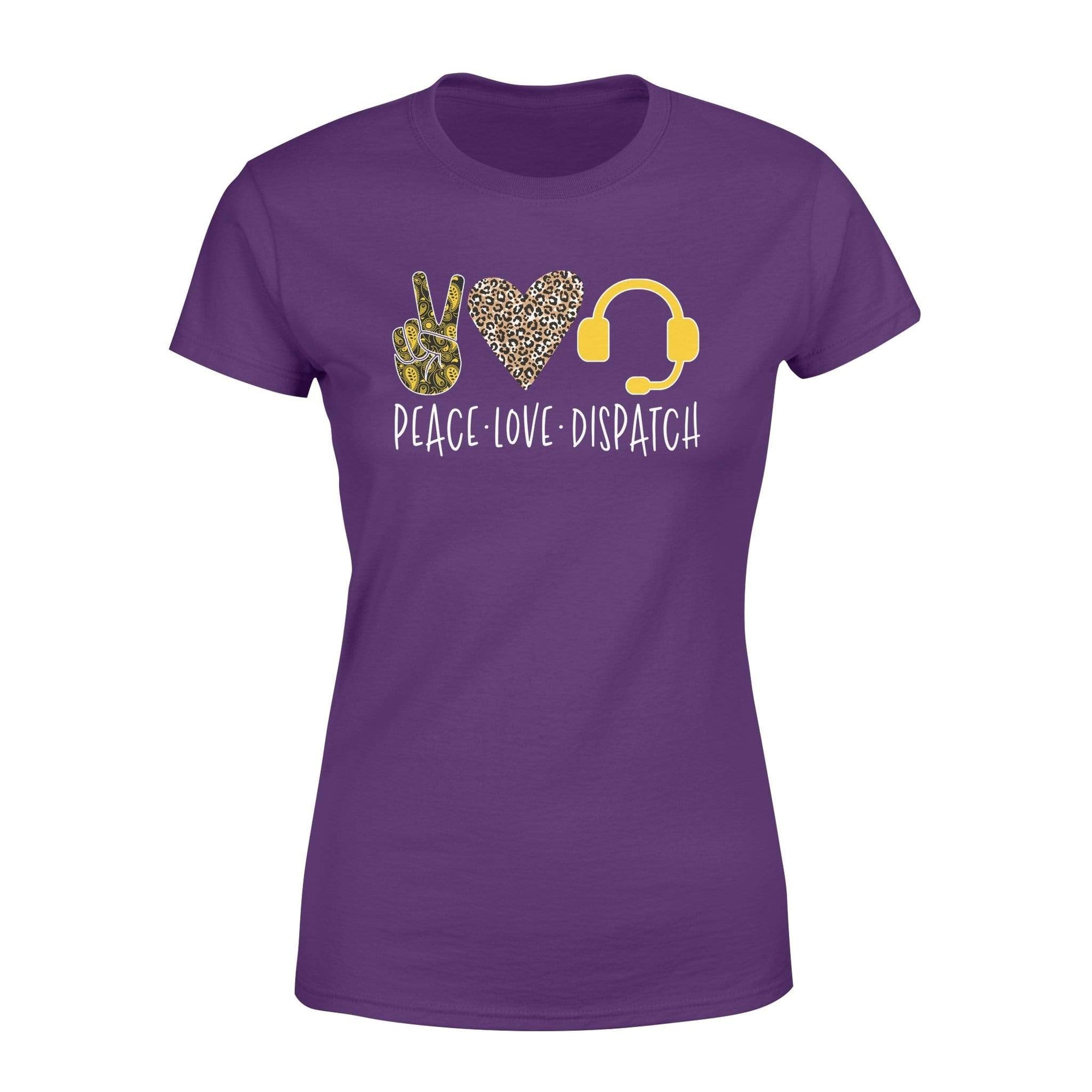 Apparel XS / Purple TGL - Peace Love Dispatch Shirt - Standard Women's T-shirt - DSAPP