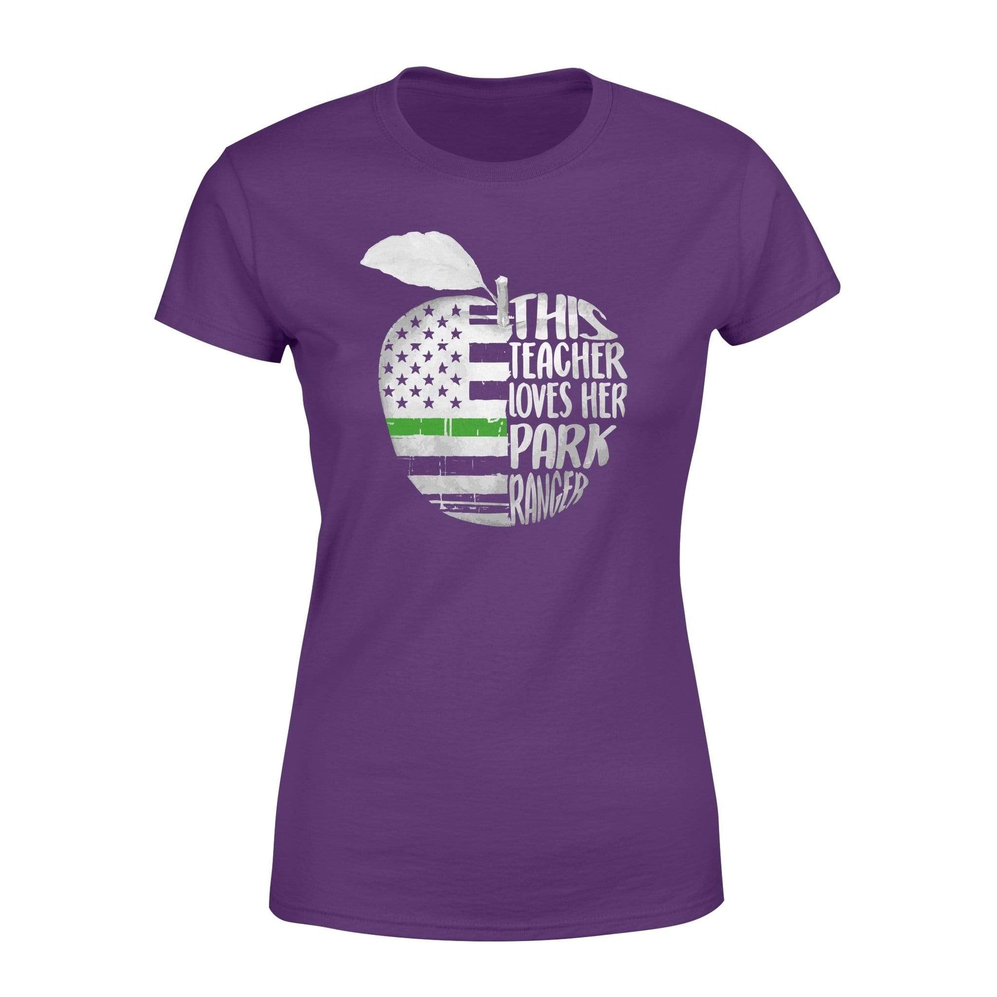 Apparel XS / Purple TGrL - Half Apple Love Park Ranger Shirt - Standard Women's T-shirt - DSAPP