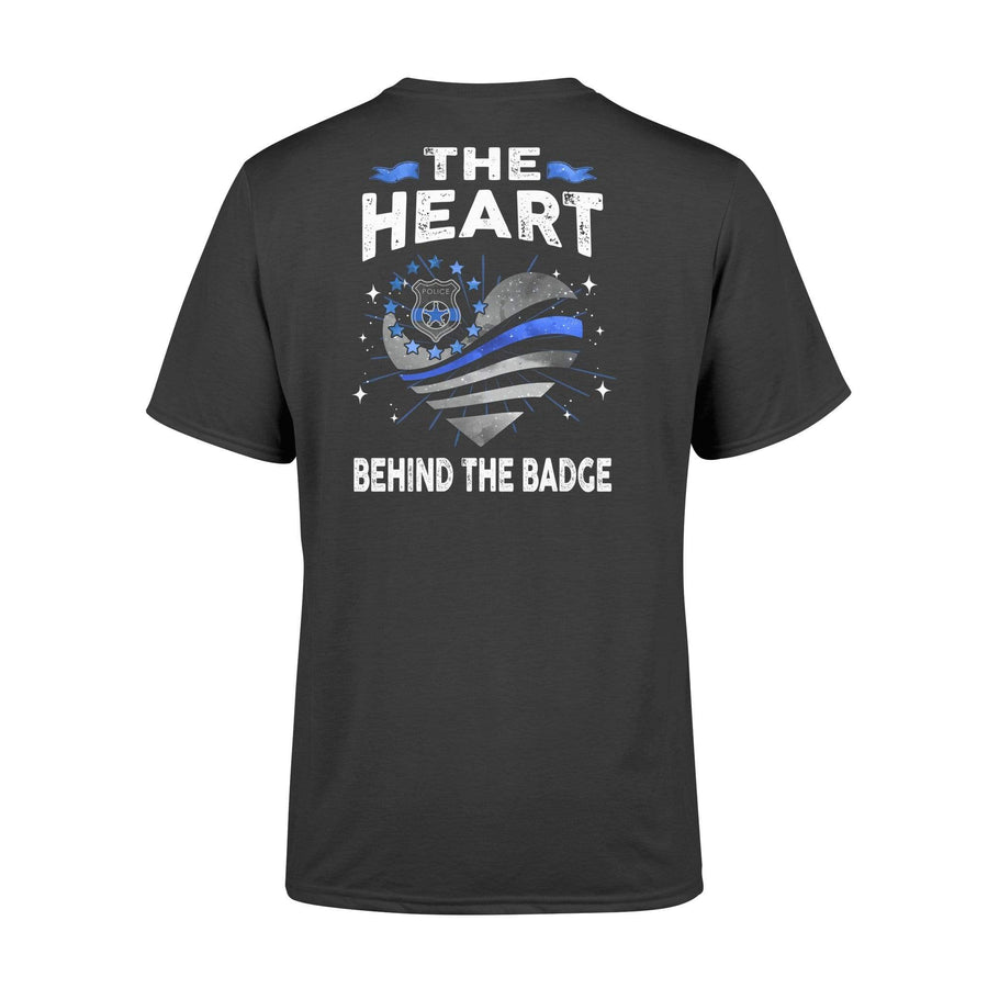 Apparel S / Black The Heart Behind The Badge Shirt - Standard T-shirt