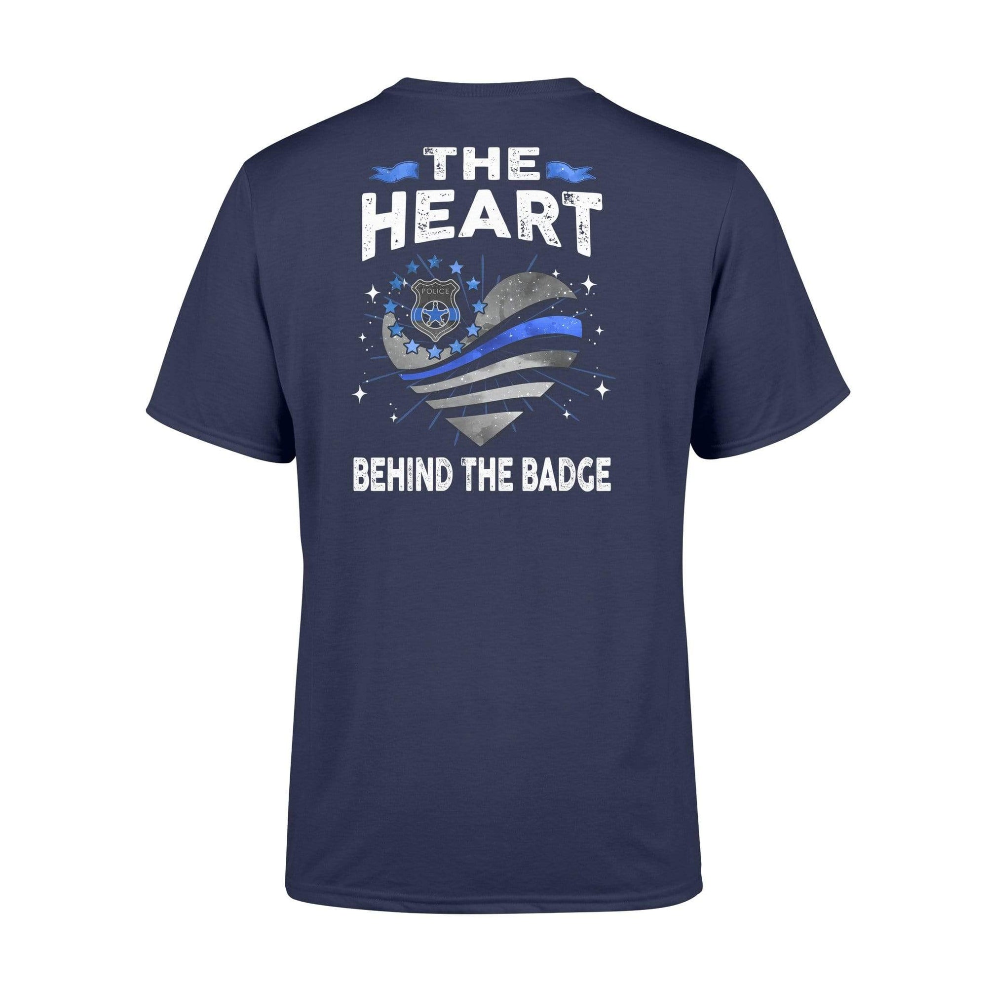 Apparel S / Navy The Heart Behind The Badge Shirt - Standard T-shirt