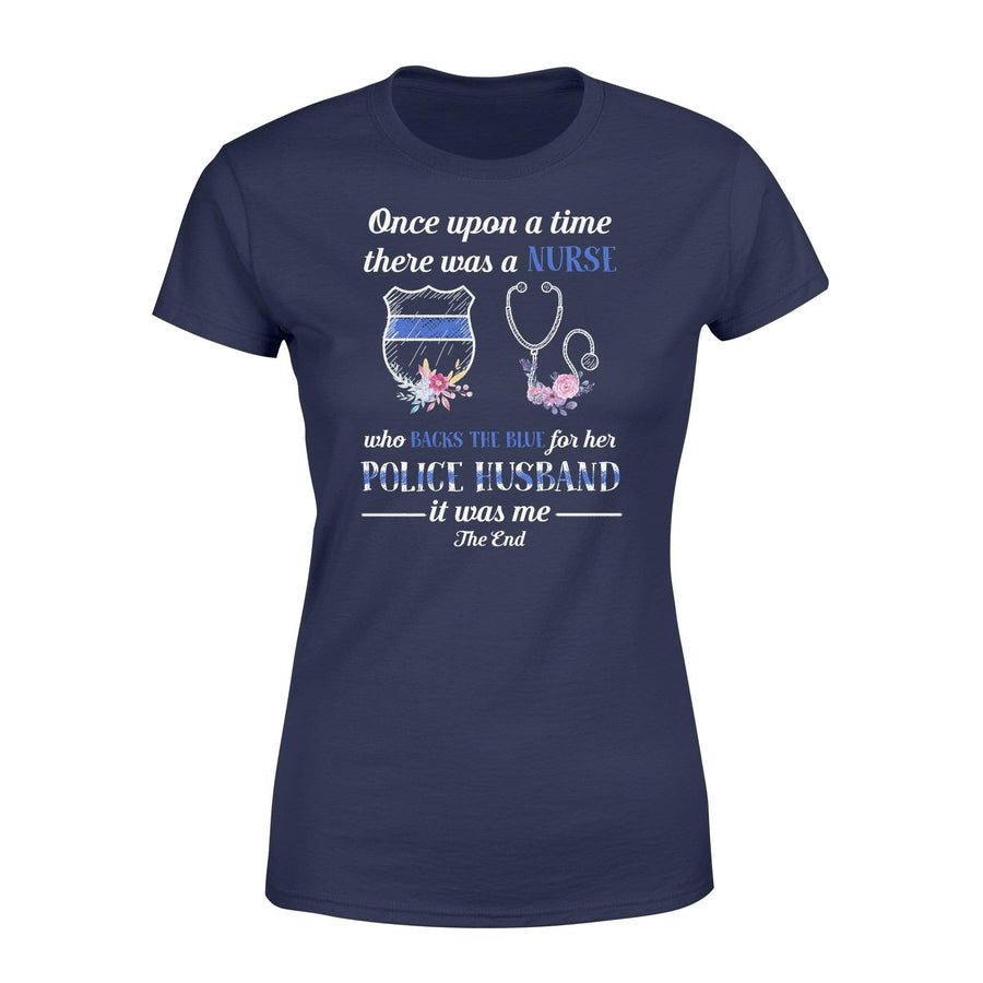 Apparel XS / Navy There Was A Girl - Nurse x Police Shirt - Standard Women's T-shirt