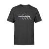 Apparel S / Black Thin Blue Line Flag - Stand For Something - Standard T-shirt