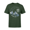 Apparel S / Forest Thin Blue Line Moon - Blue Lives Matter - Police Badge Shirt - Standard T-shirt