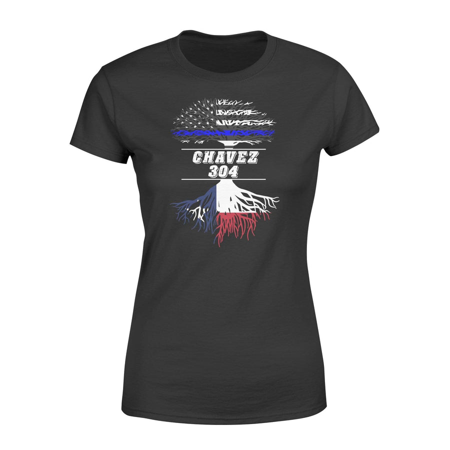 Apparel XS / Black Thin Blue Line - State Root - Your Choice State Flag - Personalized Shirt - DSAPP
