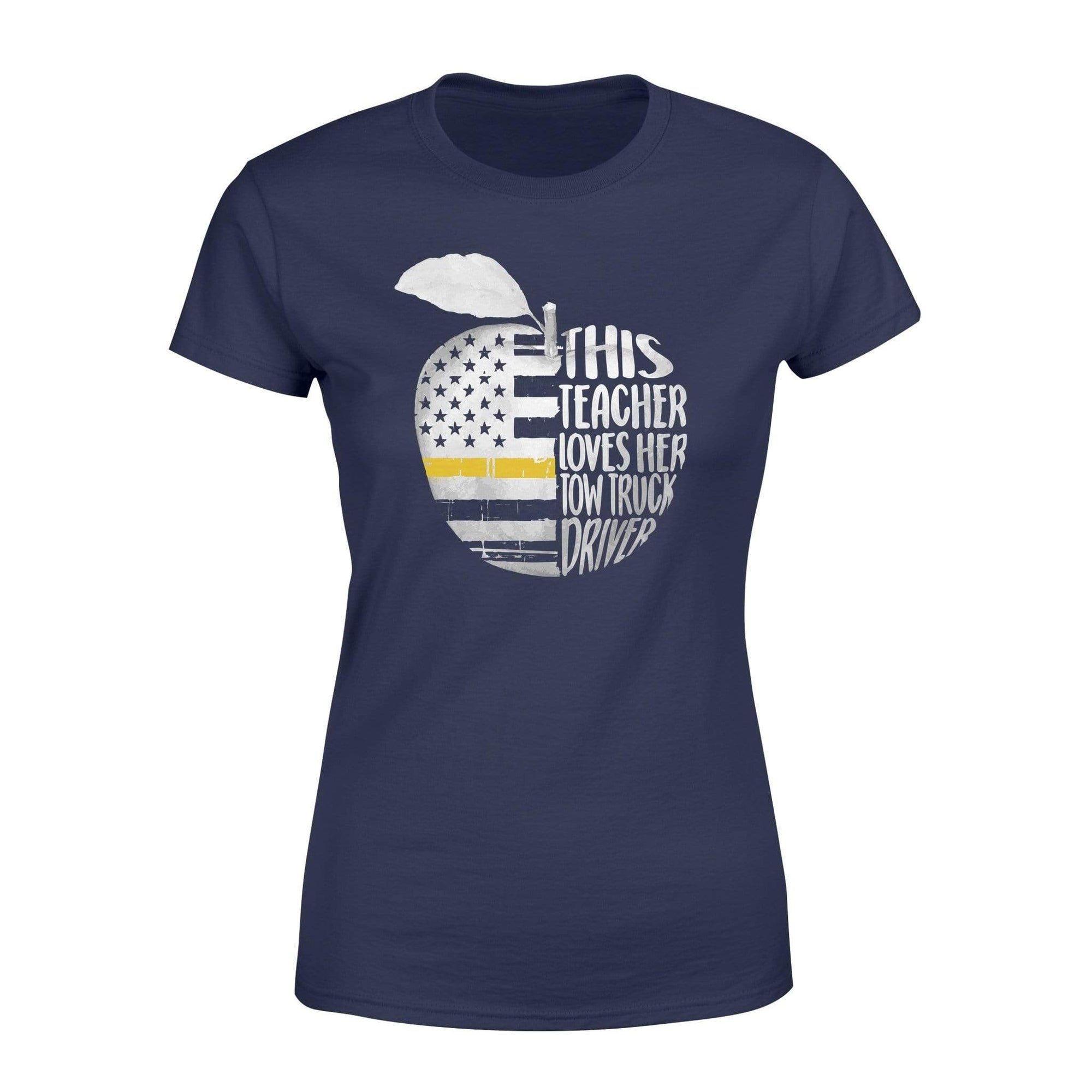 Apparel XS / Navy Tow Truck - Half Apple Love Shirt - Standard Women's T-shirt - DSAPP