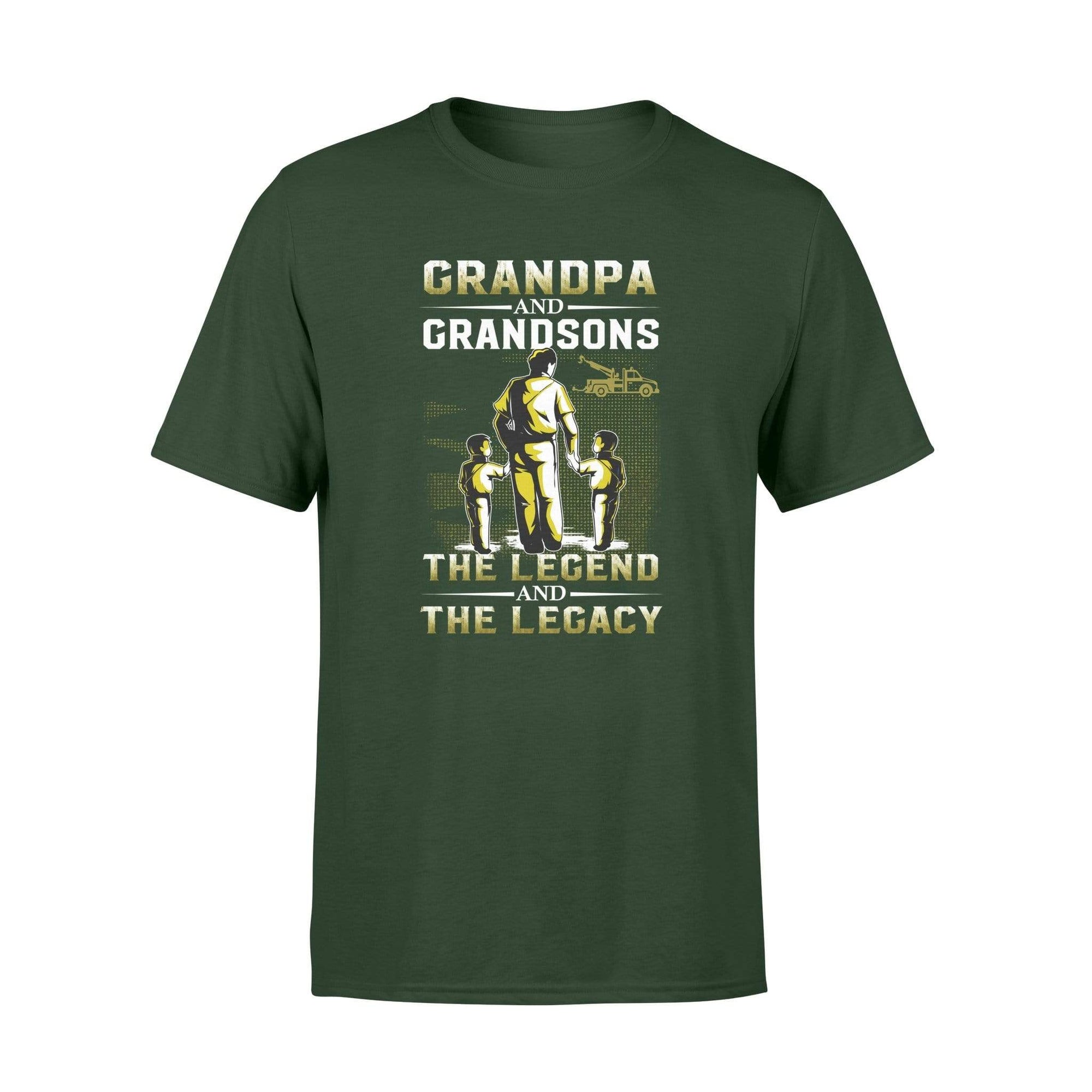 Apparel S / Forest Tow Truck -  Legend Grandpa Shirt - Standard T-shirt - DSAPP