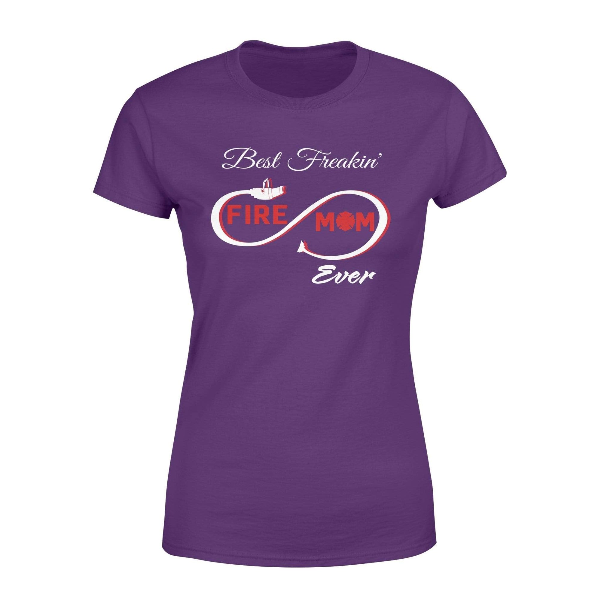 Apparel XS / Purple TRL - Best  Freaking Fire Mom - Standard Women's T-shirt - DSAPP