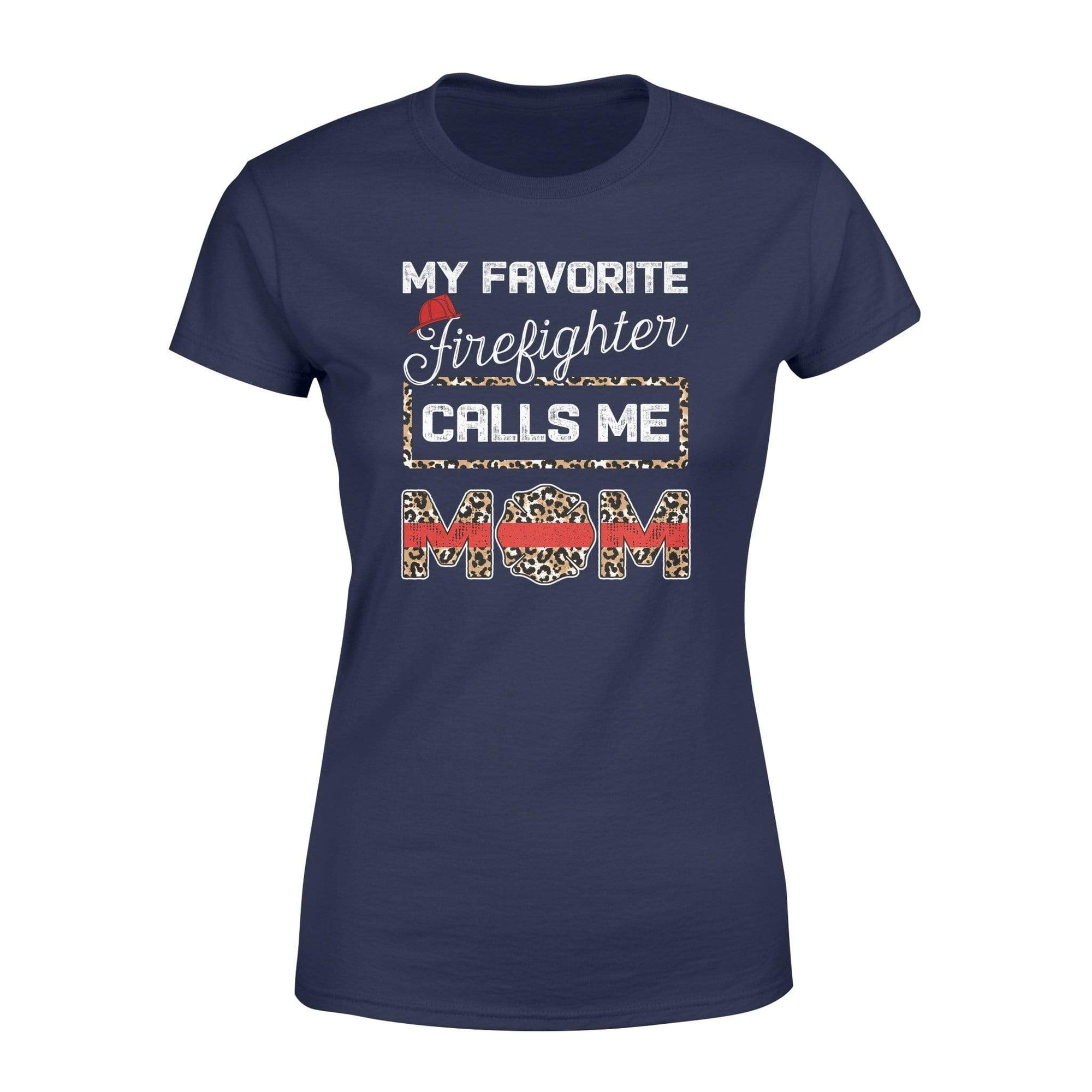 Apparel XS / Navy TRL- Favorite Firefighter Leopard - Standard Women's T-shirt - DSAPP