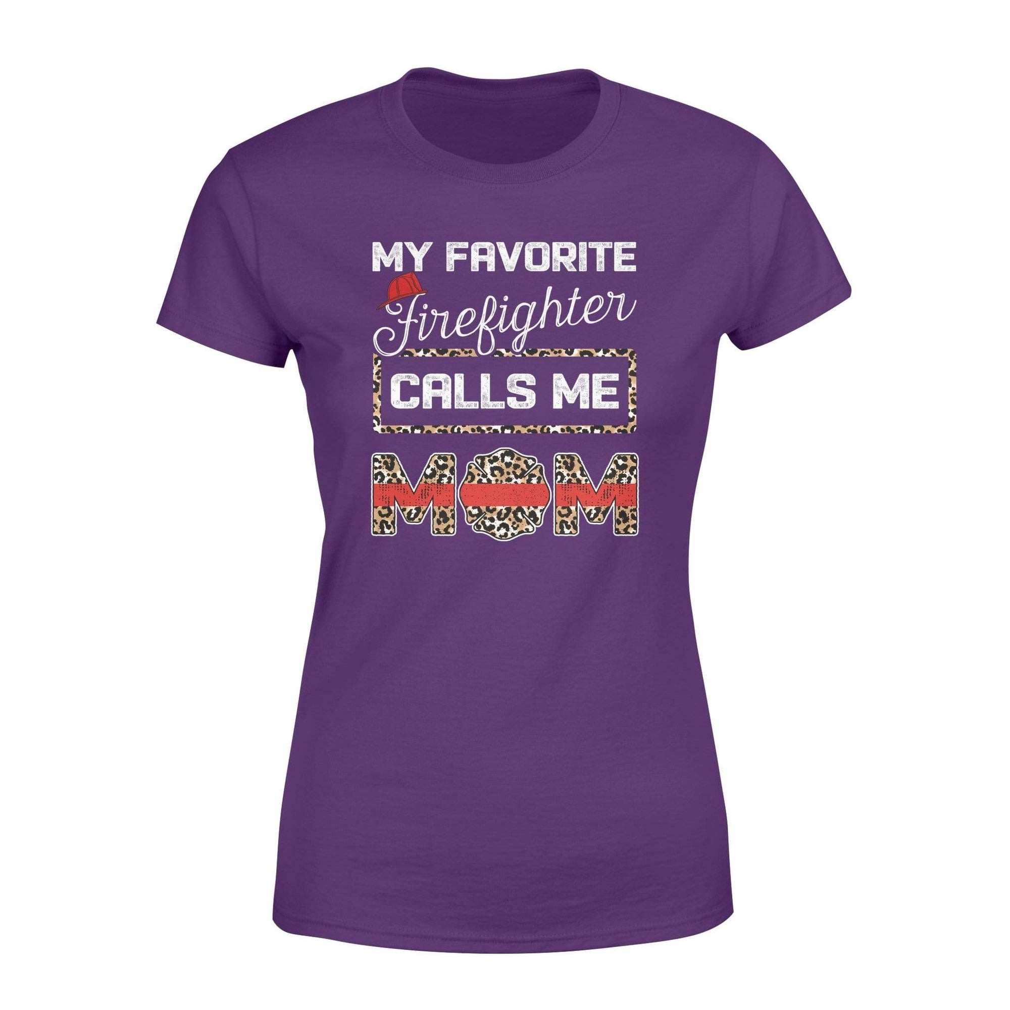 Apparel XS / Purple TRL- Favorite Firefighter Leopard - Standard Women's T-shirt - DSAPP