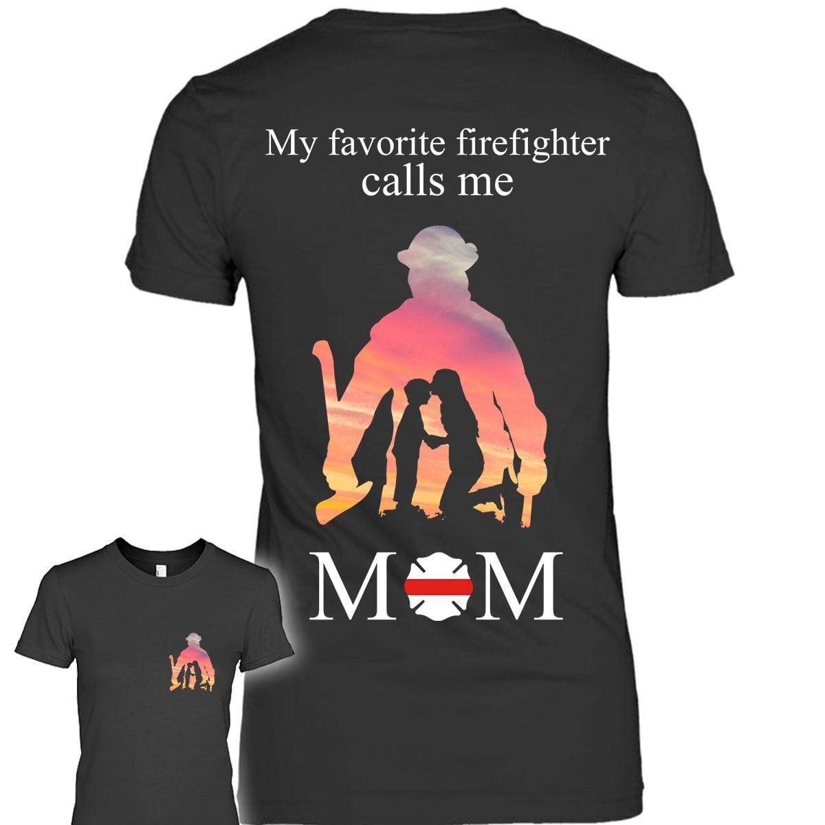 Apparel XS / Black TRL- Favorite Firefighter- Sunset - Standard Women's T-shirt - DSAPP