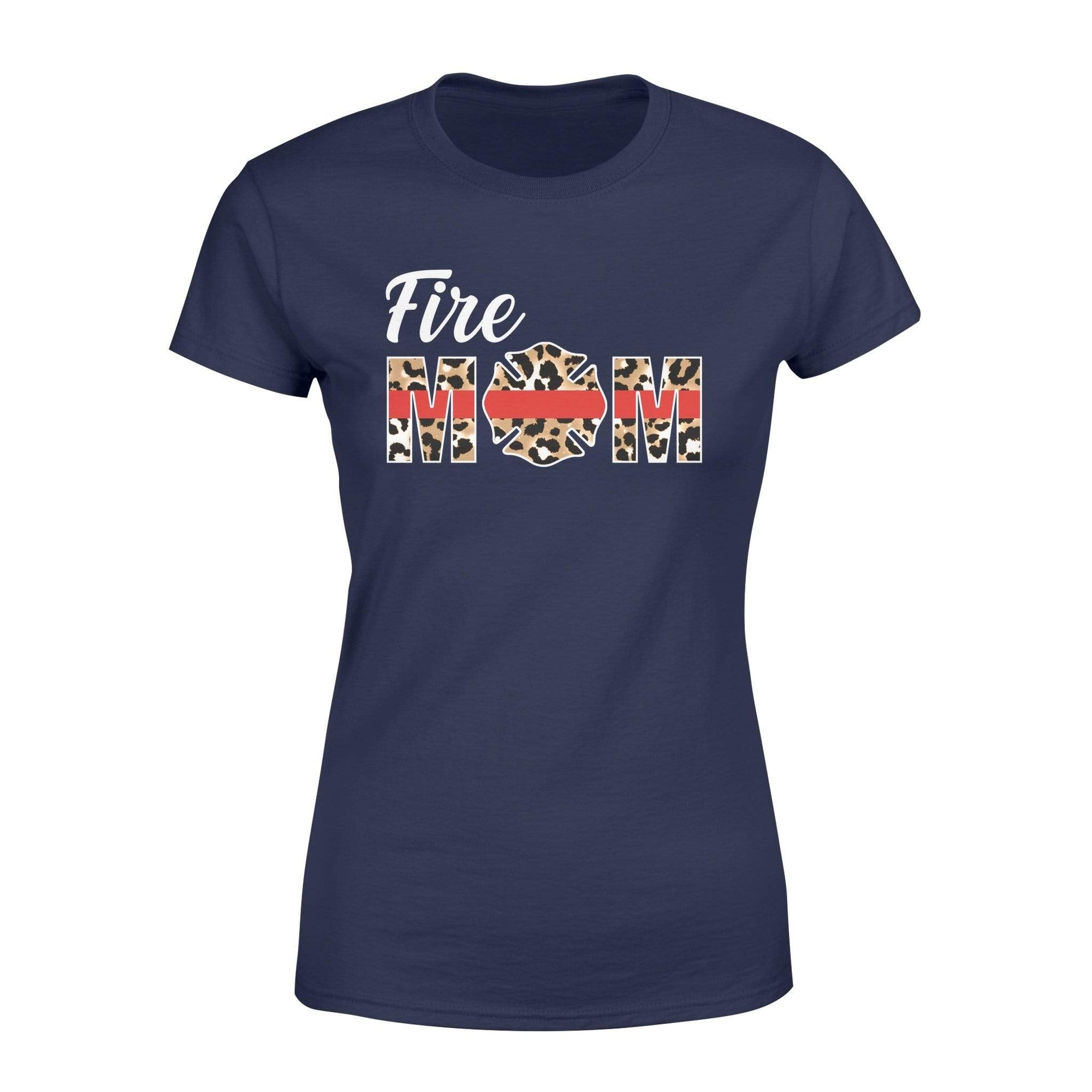 Apparel XS / Navy TRL - Fire Mom - Leopard Shirt - Standard Women's T-shirt - DSAPP