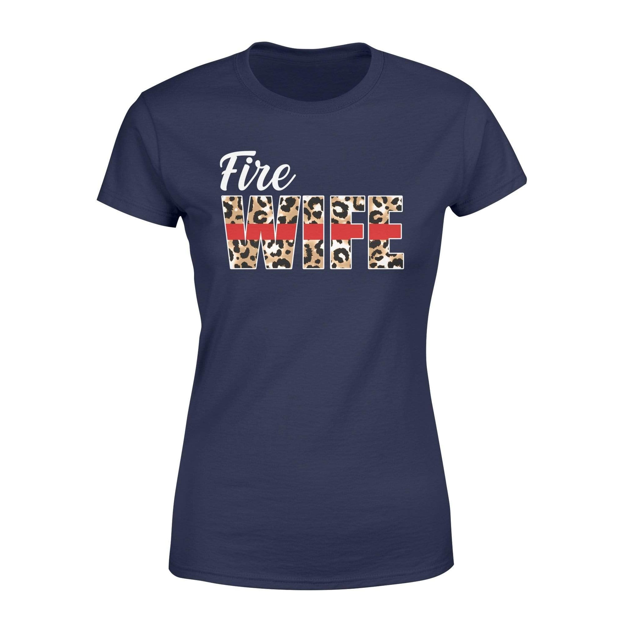 Apparel XS / Navy TRL - Fire Wife - Leopard Shirt - Standard Women's T-shirt - DSAPP