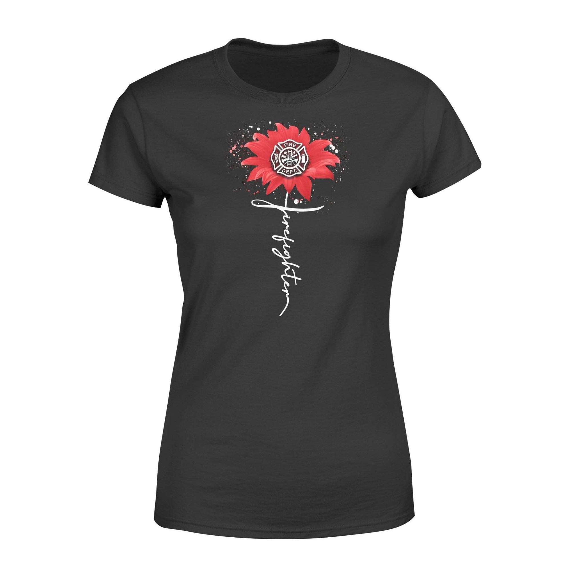 Apparel XS / Black TRL - Firefighter In Cross Shape Shirt - Standard Women's T-shirt - DSAPP