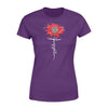 Apparel XS / Purple TRL - Firefighter In Cross Shape Shirt - Standard Women's T-shirt - DSAPP